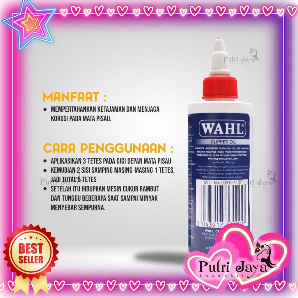 WAHL CLIPPER OIL MINYAK CLIPPER WAHL ORIGINAL