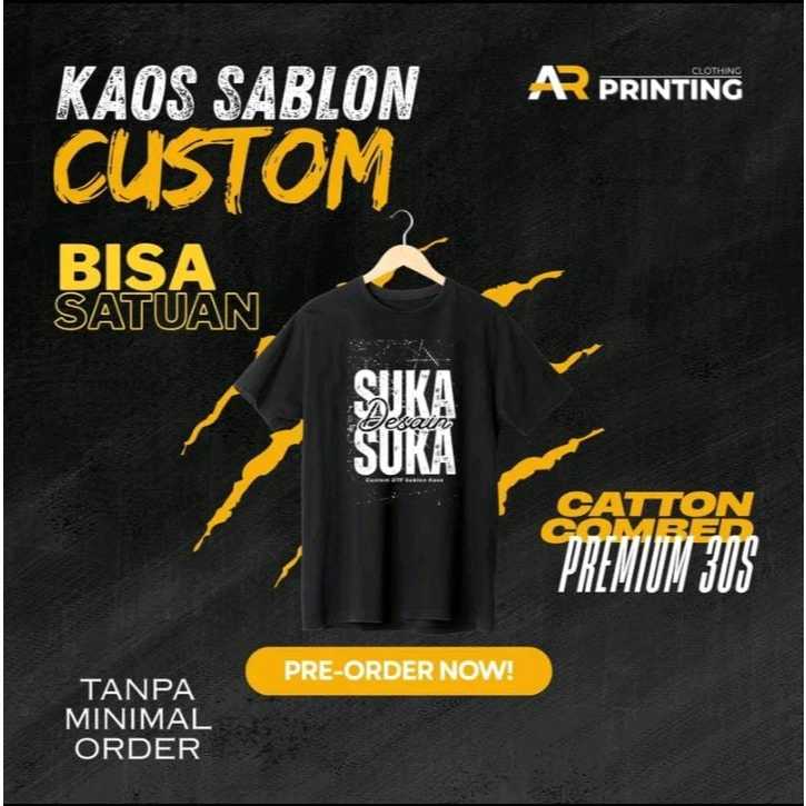 sablon kaos custom dtf 30s ukuran A2