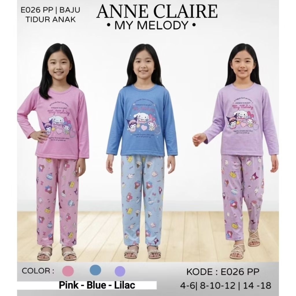 ANNE CLAIRE PP Anak Size 4 - 6 - 8 - 10 - 12 - 14-16-18
