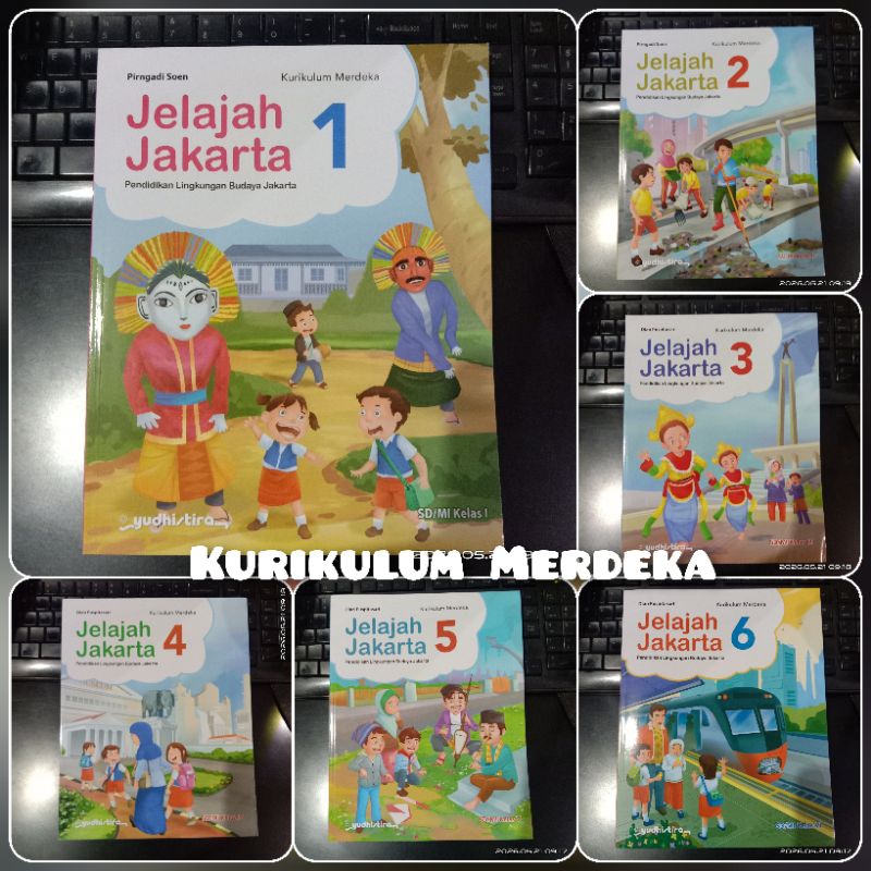 Buku Jelajah Jakarta Kelas 1 2 3 4 5 6 SD Kurikulum Merdeka Yudhistira / Mulok PLBJ Buku pelajaran