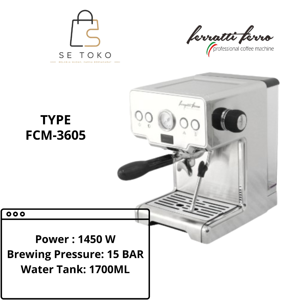 FERRATTI FERRO ESPRESSO MACHINNE FCM-3605 LA ARGENTA