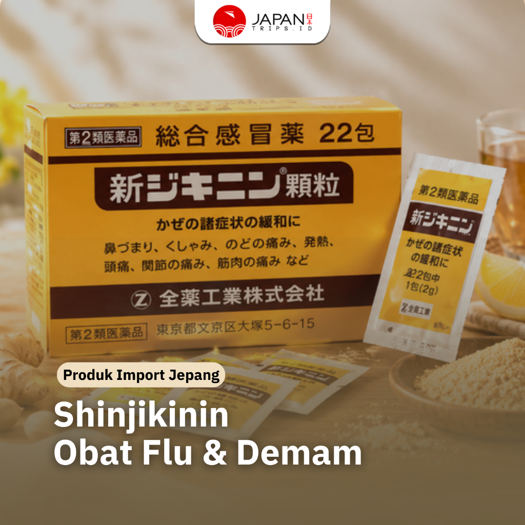 Shinjikinin Obat Flu & Demam 22 Sachet | Jepang Original