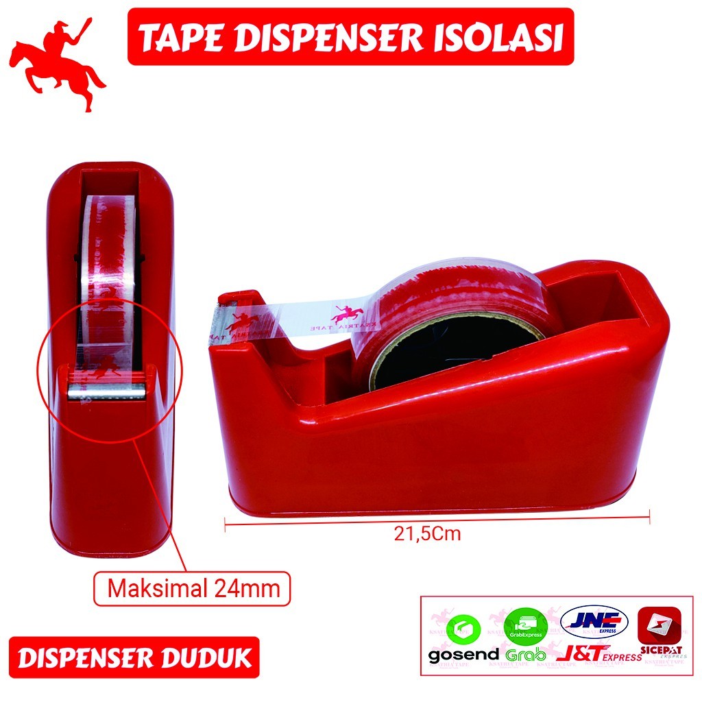 Dispenser Duduk / Dispenser Isolasi / Ksatria Tape / Tape Dispenser