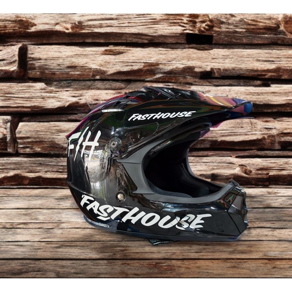 stiker fasthouse untuk helm cross anak