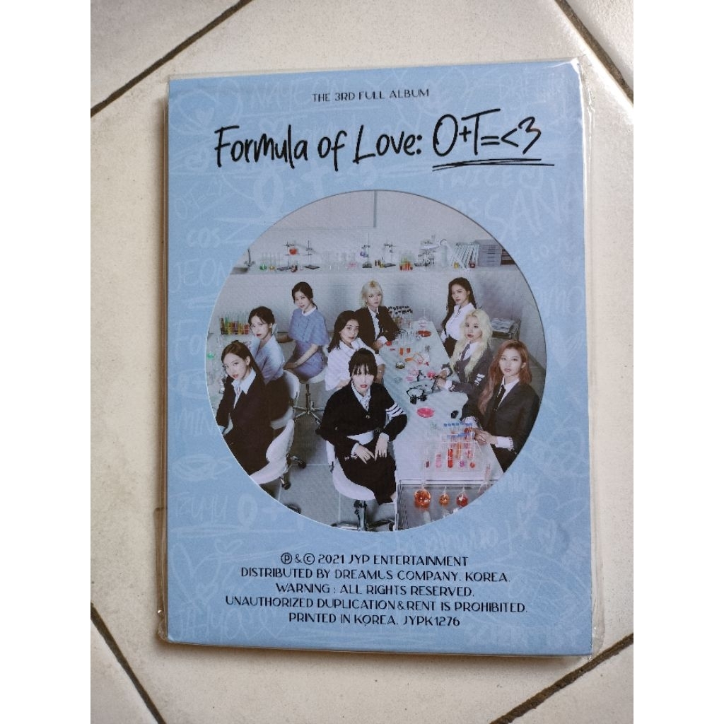 album only TWICE formula of love