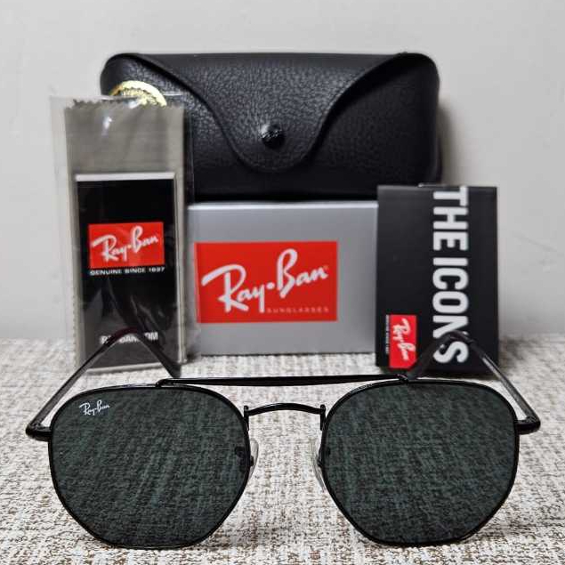 Kacamata Rayban The MARSHAL RB3648 OO2 Black Lens Green Original