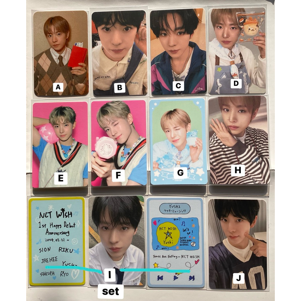 Official Photocard Yushi Hello Kitty Conan Aing Raden Surf Jeruk pc yushi interasia nct wish