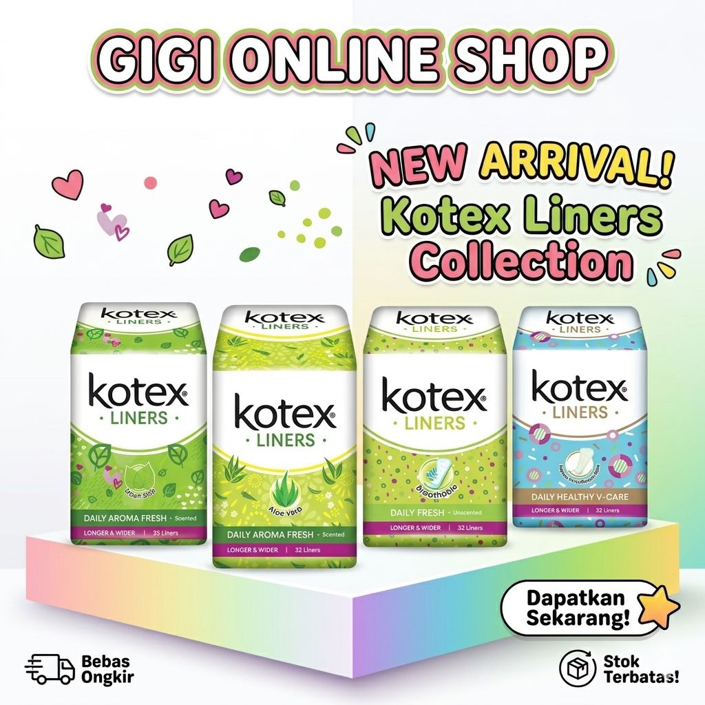 Kotex Liners Longer Wider 32 pads Pantyliner