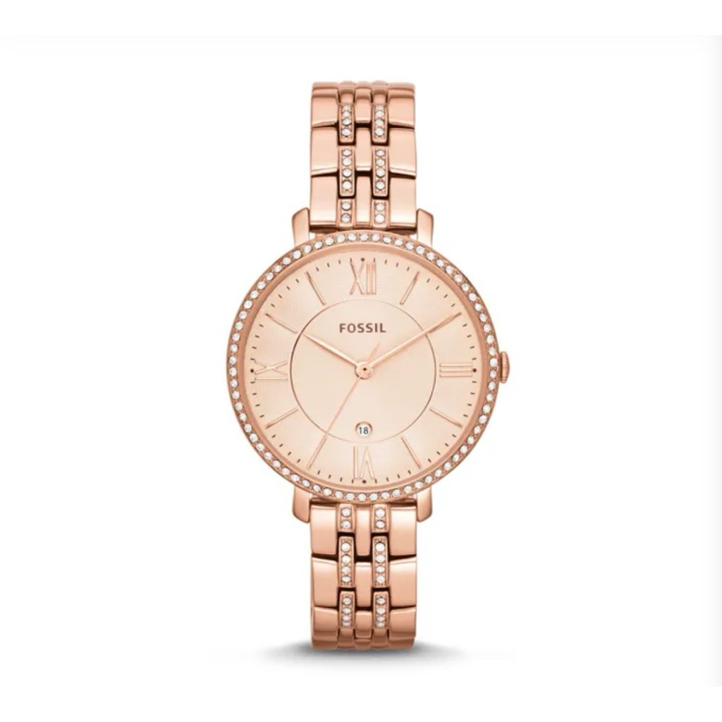Preloved Jam Tangan Fossil Jacqueline ES3546 rose gold