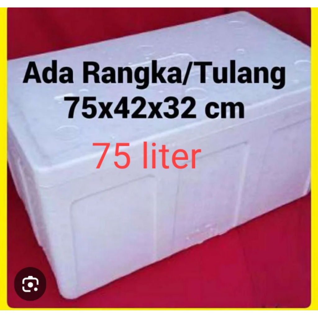 box styrofoam 75 liter/box ikan/box es