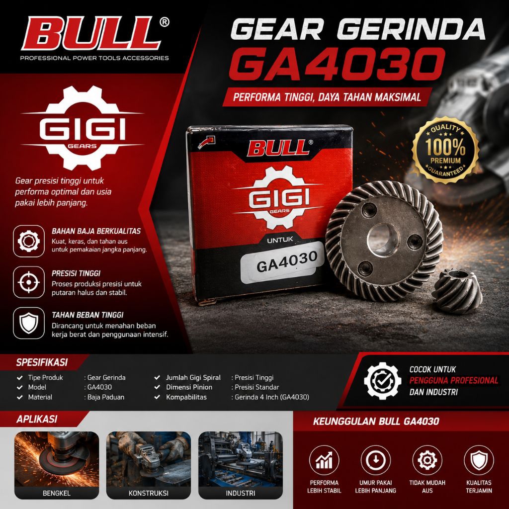 BULL GA4030 Gear Gigi Mesin Gerinda Makita GA 4030 Grinder GA-4030