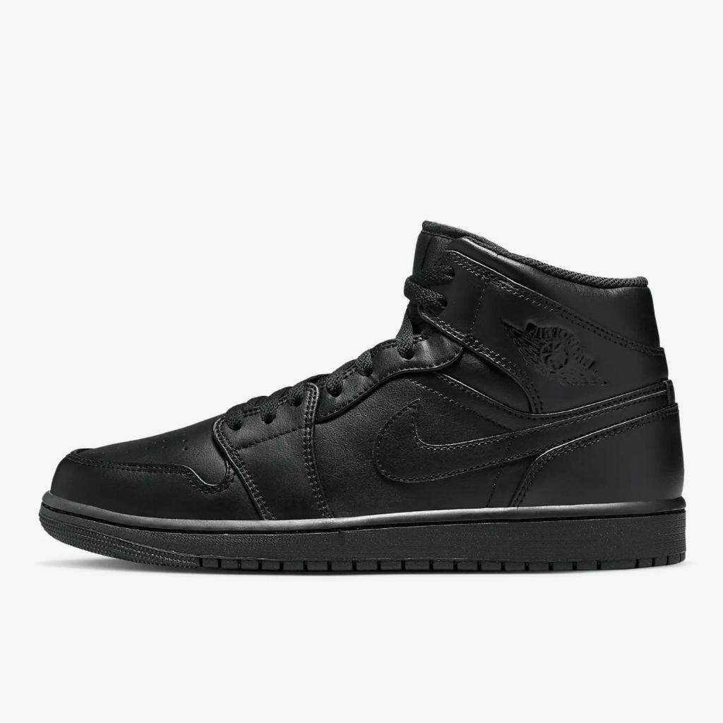 Original NIKE Air Jordan 1 Mid - Triple Black
