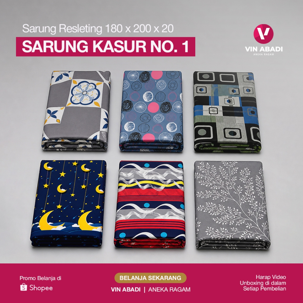 Sarung Kasur Resleting No.1 Jumbo / Cover Kasur Busa Inoac