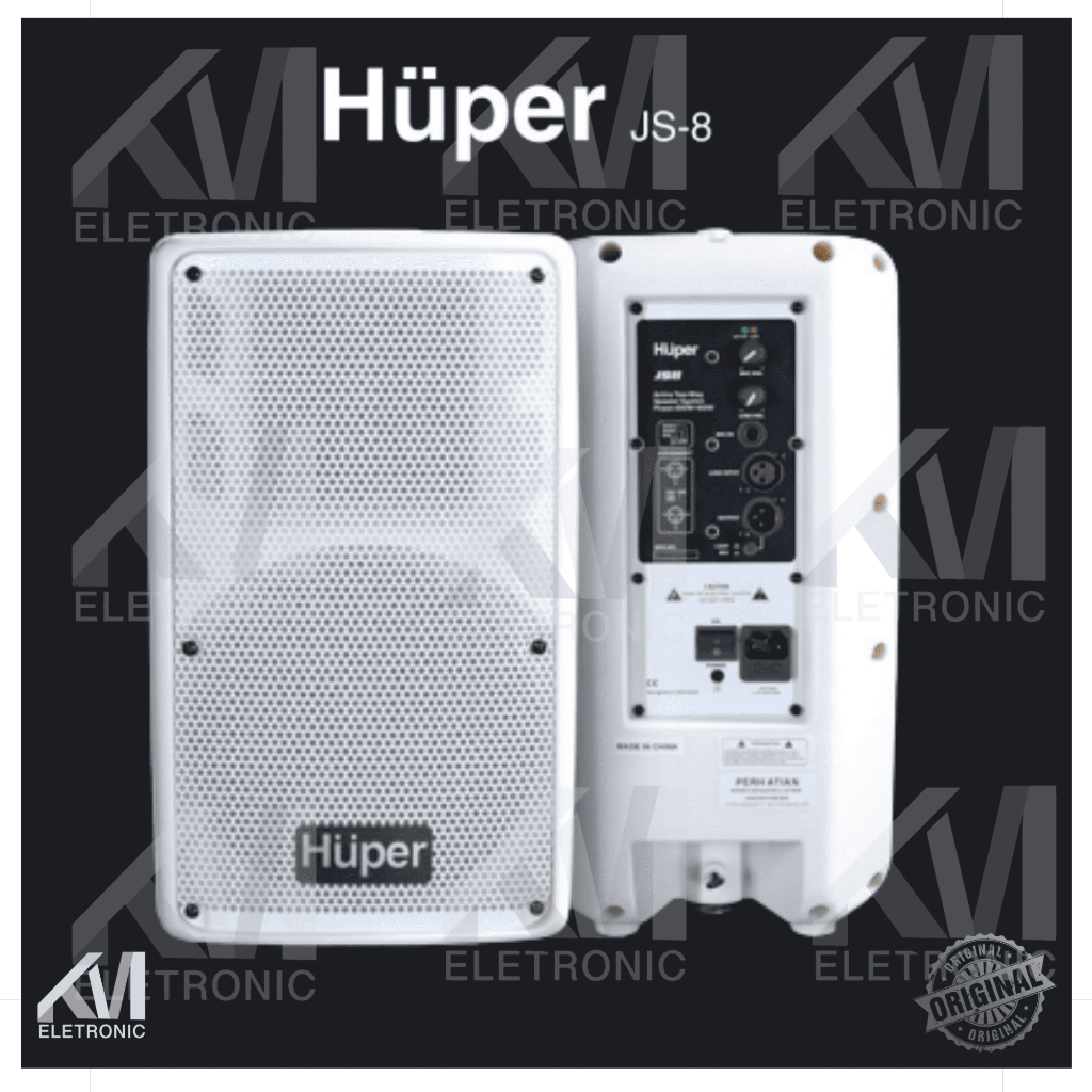 Speaker Aktif 8 Inch HUPER JS8 | JS 8 Original PUTIH