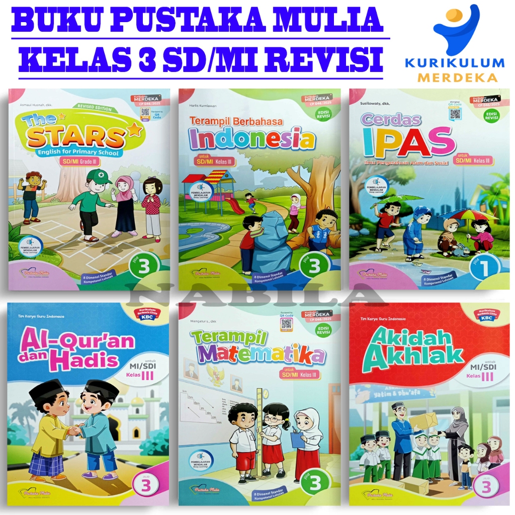 Pustaka Mulia Kelas Paket Buku 3 SD/MI Kurikulum Merdeka