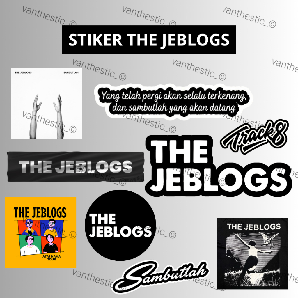 Stiker The Jeblogs | Stiker Band | The Jeblogs | Stiker Set The Jeblogs