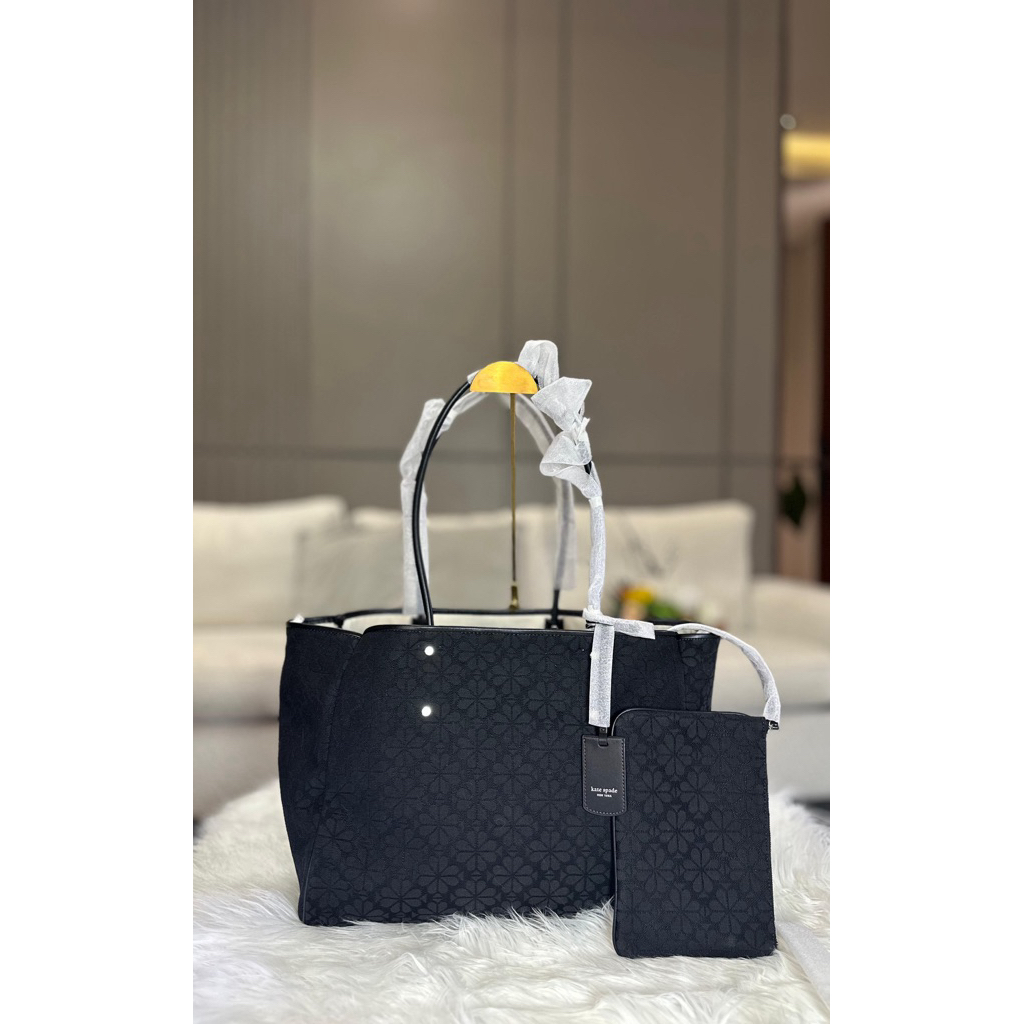 Tas wanita ks everything tote jacquard Large