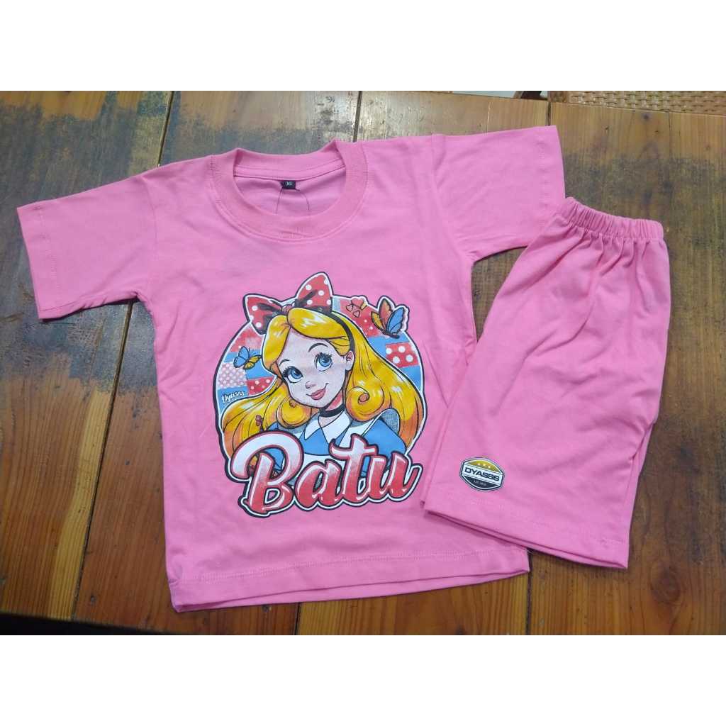 Setelan Baju Celana Anak Laki Laki Perempuan Katun Murah Oleh Oleh Khas Kota Batu Malang