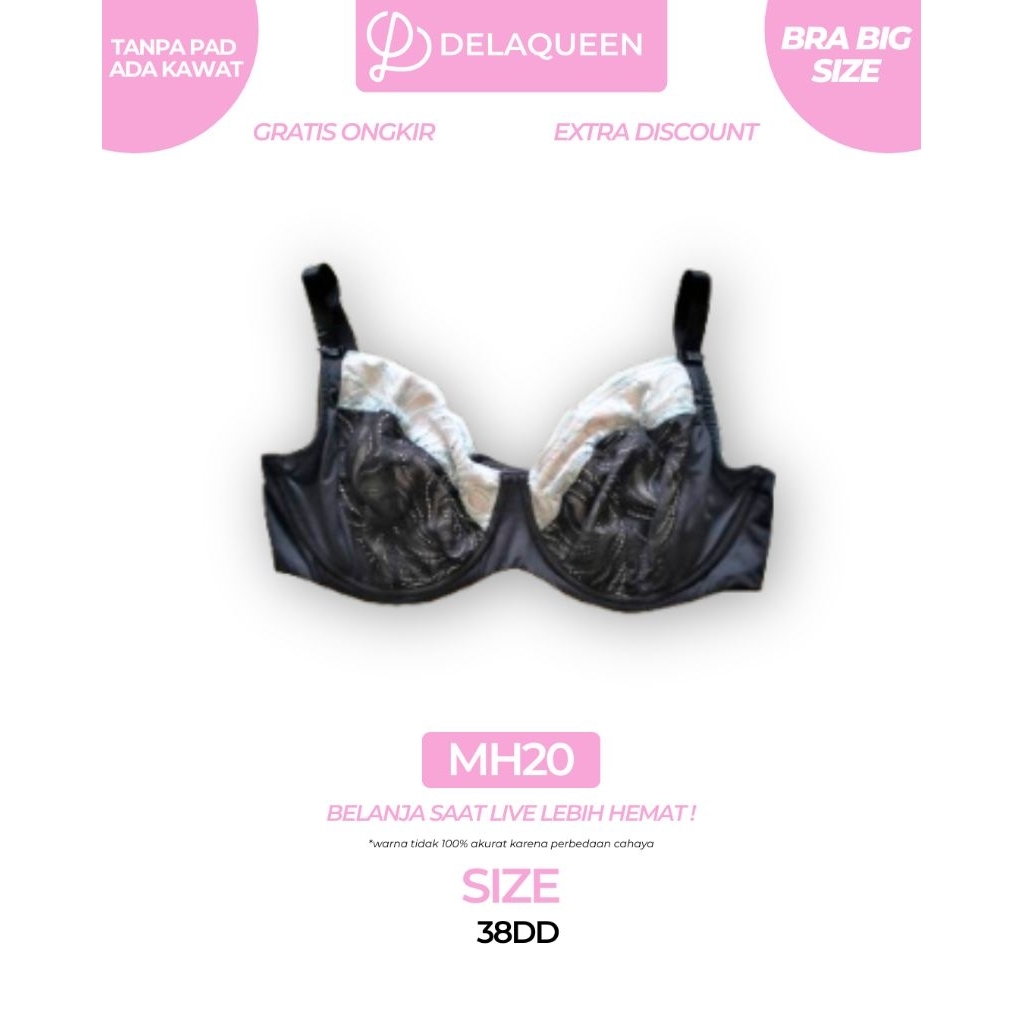 Delaqueen | Bra Big Size Bra Jumbo Bh Big Size 38DD MH20