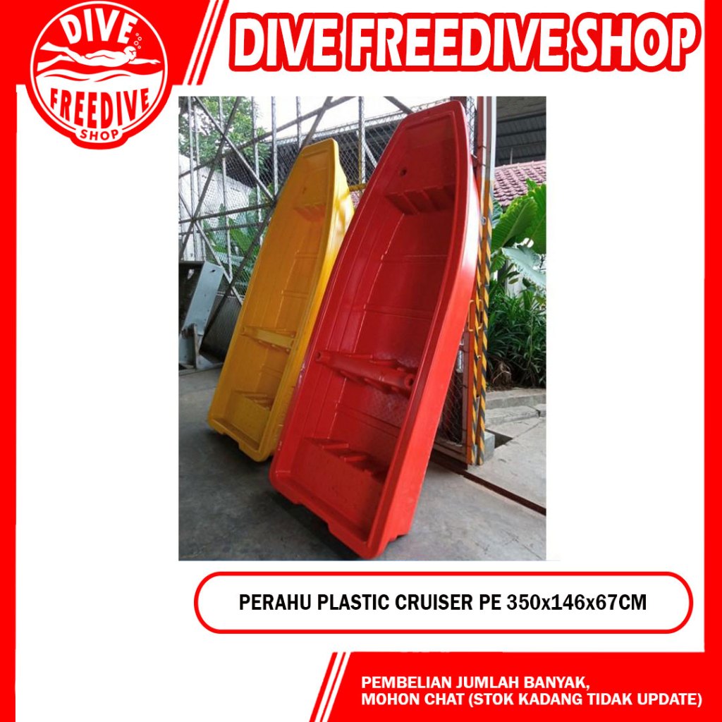 Perahu PE Plastik Cruiser Boat Plastic Kapal Mancing  Darurat Banjir Flood Evakuasi Paddle Board Day