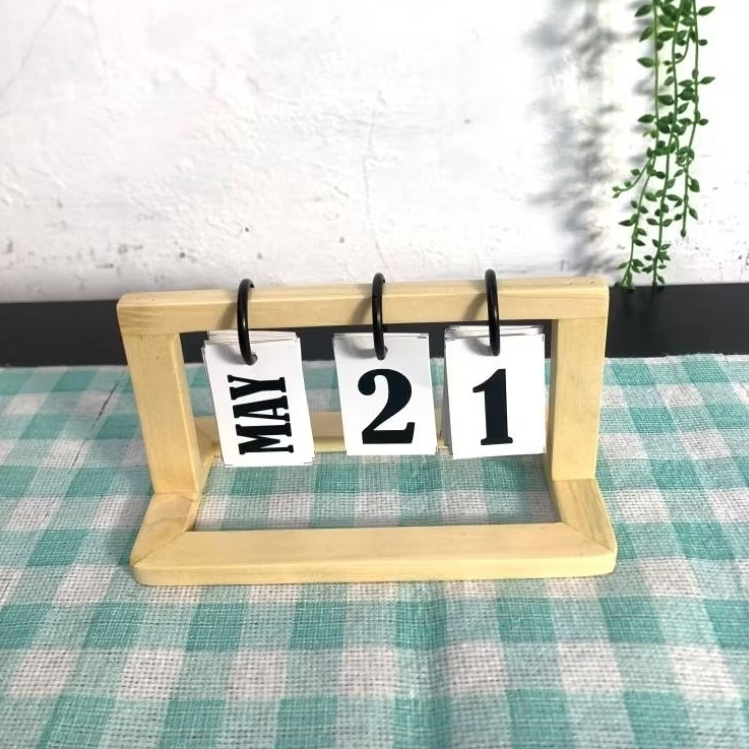 KALENDER KAYU ESTETIK KALENDER AESTHETIC MINI DEKORASI