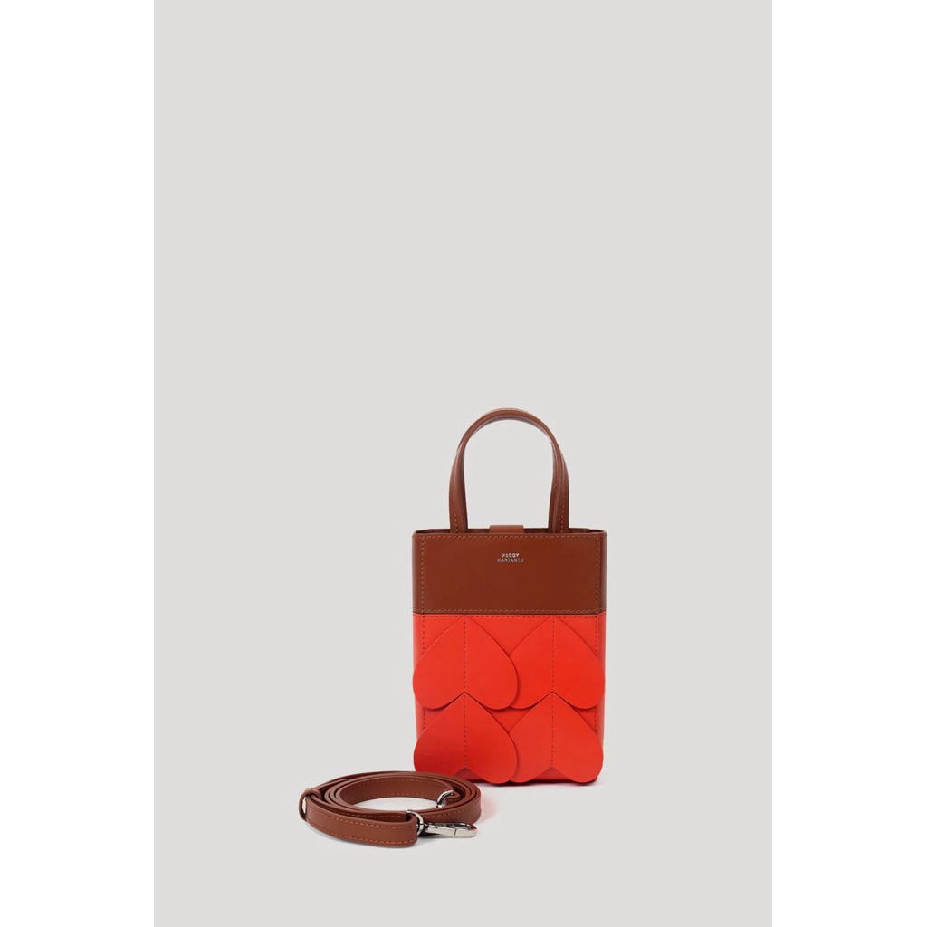 READY STOCK TAS PeggyHartanto Bag Saff Blush / Axil Tan Cinnabar