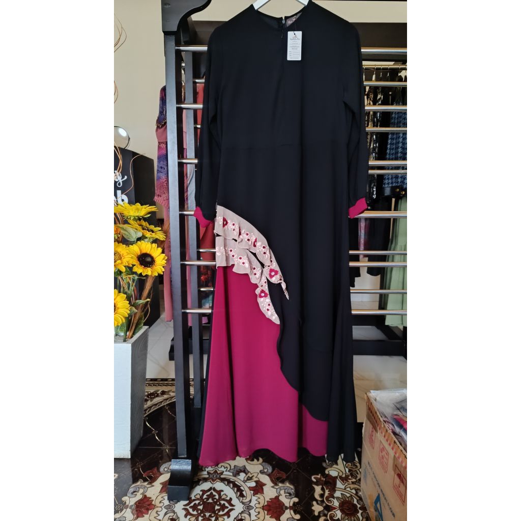 Tebus Murah Dress syar'i bahan sifon sruti premium#Gamis wanita trendy