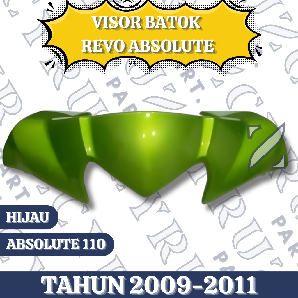 Visor Batok Depan Revo Absolute Revo 110 Tahun 2009 2010 2011 Hijau