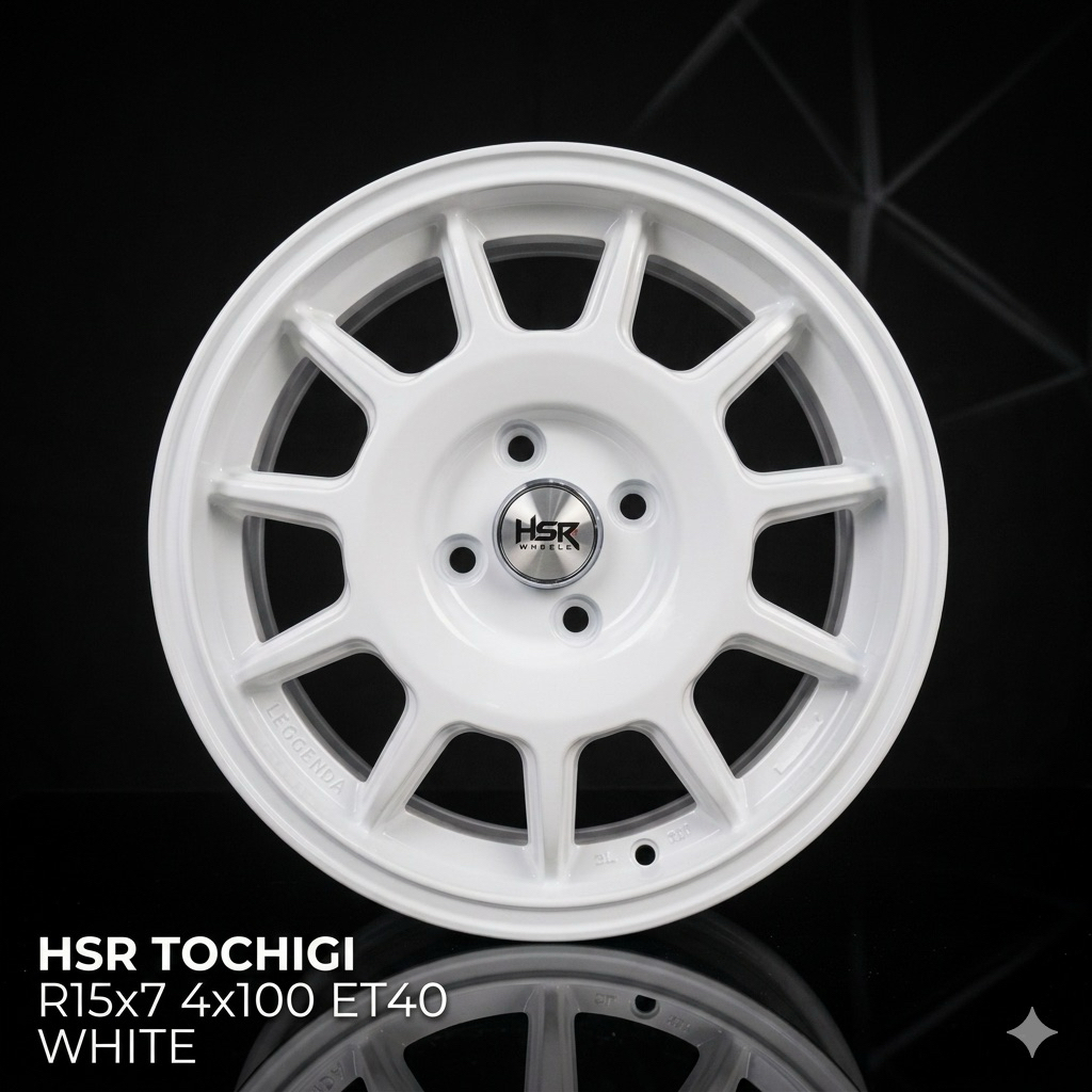 Velg Mobil HSR Ring15 Lubang Baut 4 x100 Velg Model Rally lock