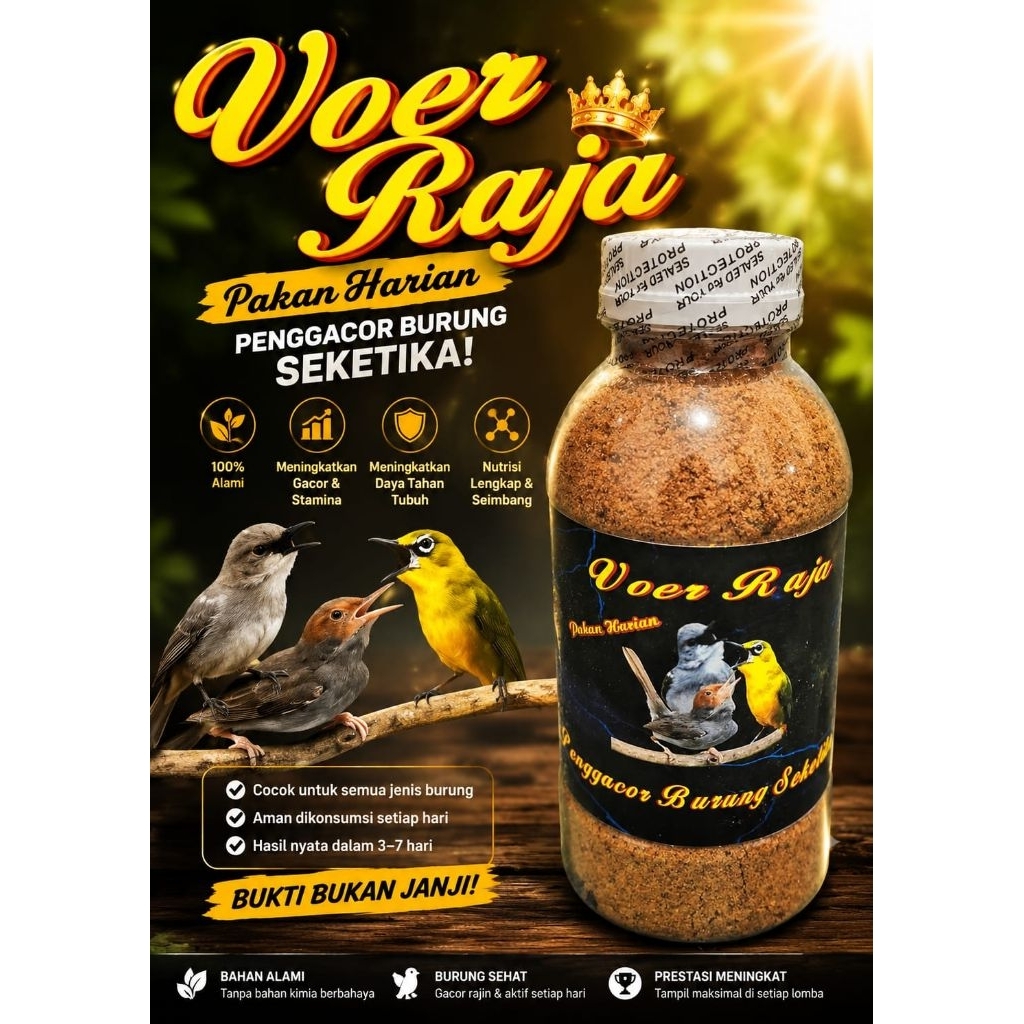 "Voer Halus" Voer Racikan Penggacor Burung Seketika