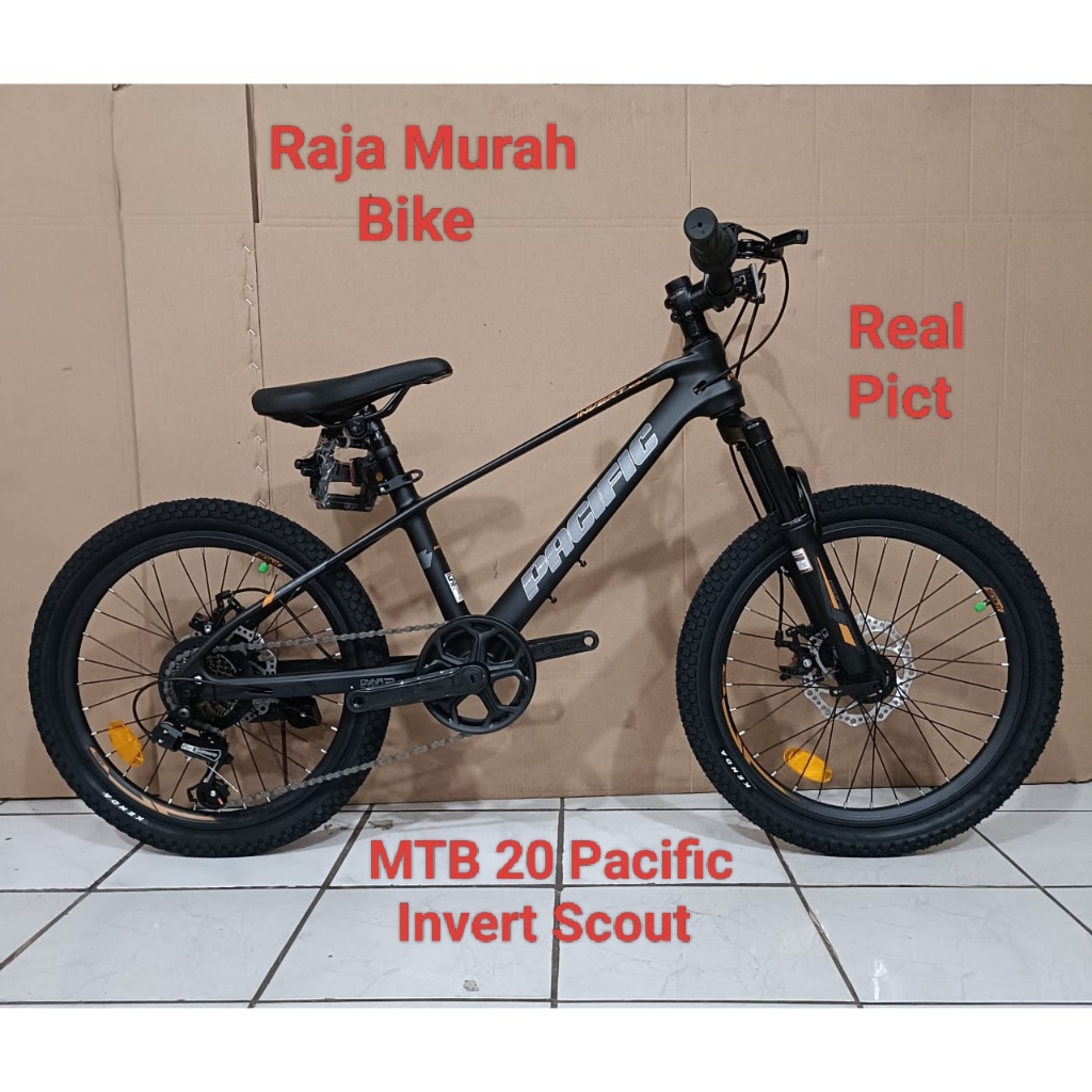 sepeda gunung mtb 20 inch pacific inevrt scout 9 speed sepeda mtb pacific invert scout rem cakram 20