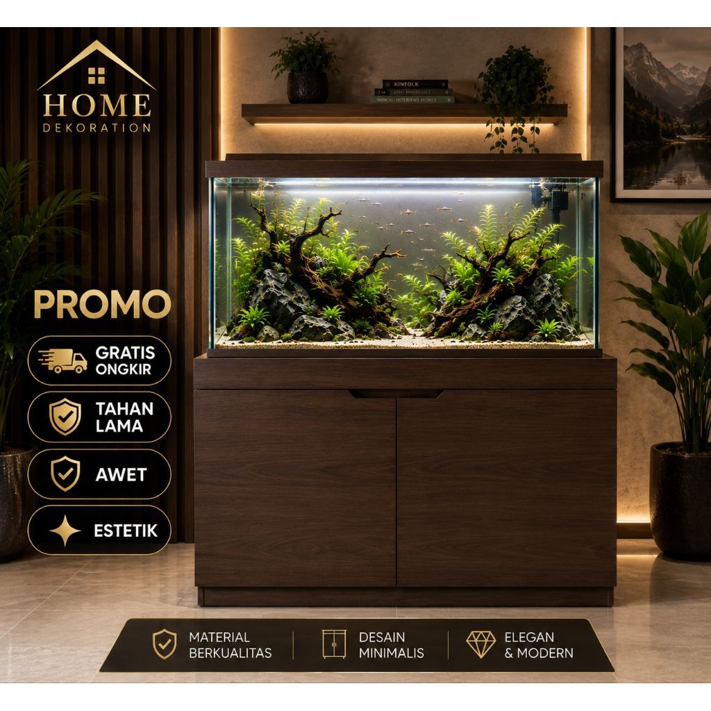Meja Aquarium Minimalis Modern Premium | Kokoh Awet Estetik