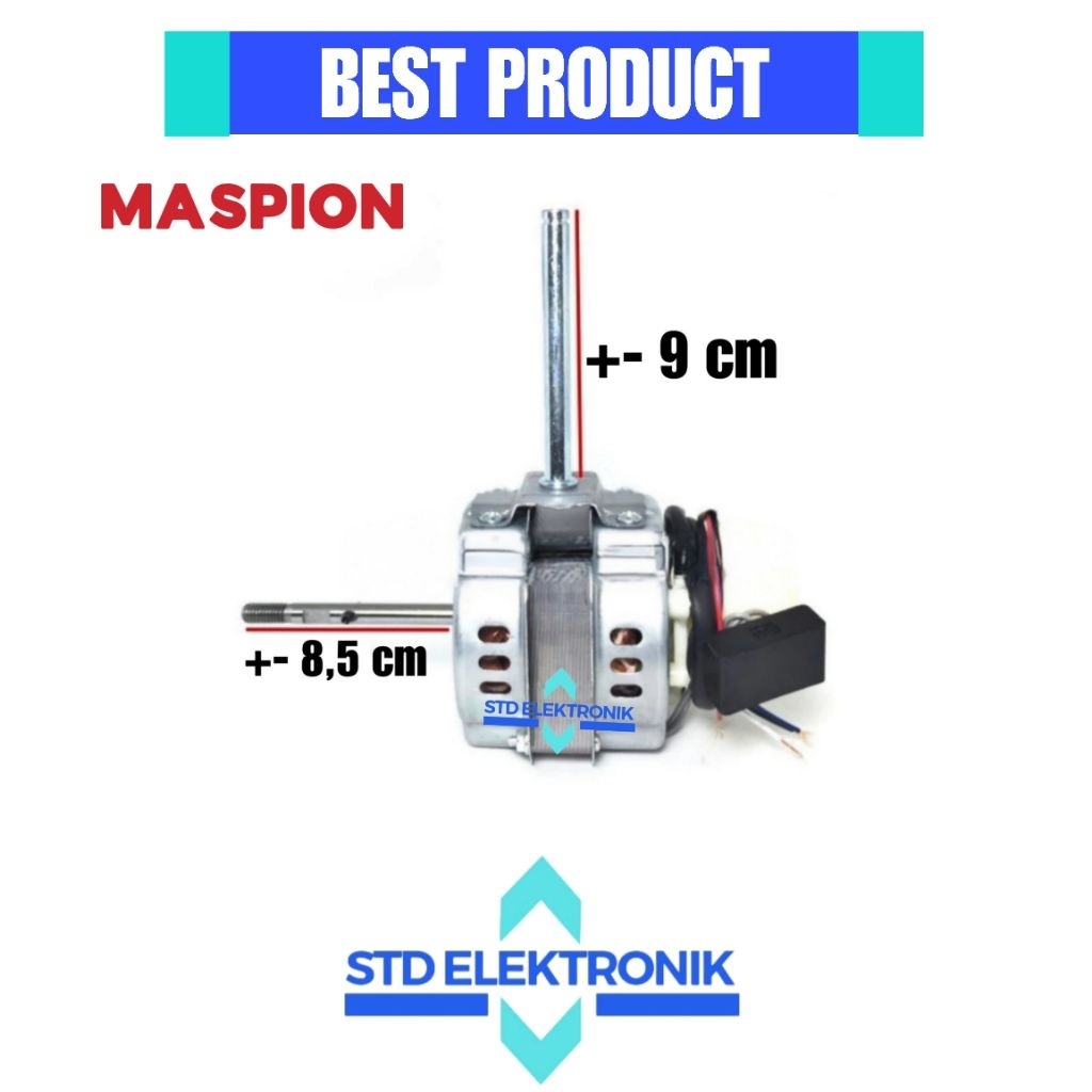 Dinamo kipas angin MASPION 18 inch as ulir atau drat dan baling-baling besi - Motor kipas angin MASP
