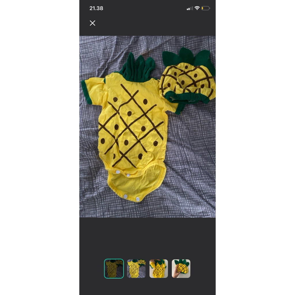 Preloved- Baju Bayi Karakter Nanas