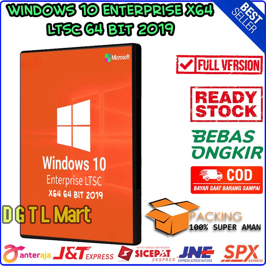 DVD Windows 10 Enterprise x64 LTSC 64 Bit 2019 ( Versi Ringan )