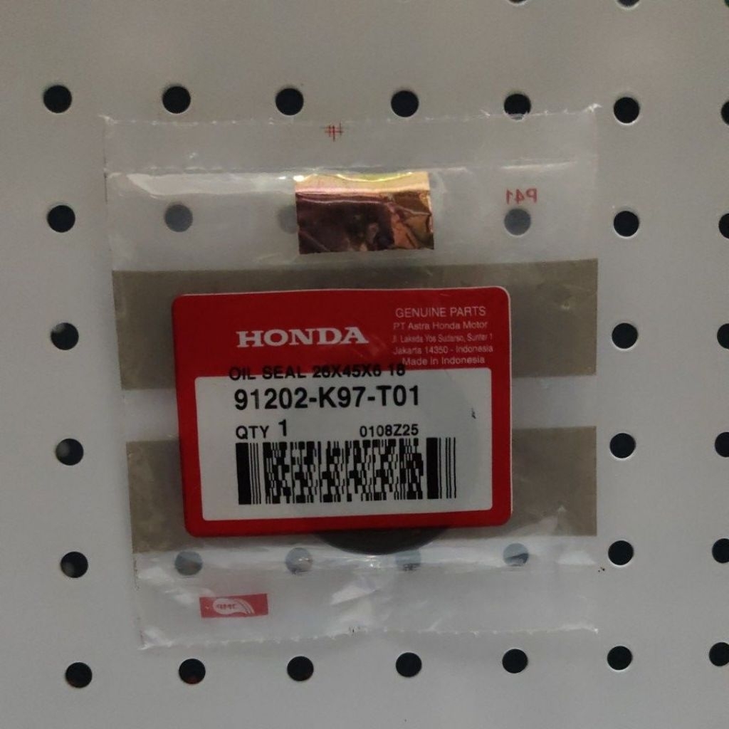 91202K97T01 OIL SEAL 26×45×6 SEAL KRUK AS KIRI PCX 150