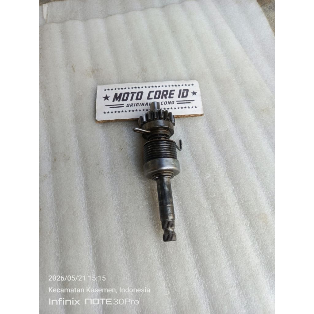 AS ENGKOL SELAHAN KICK STARTER JUPITER Z LAMA BURHAN VEGA R NEW GEAR SPINDLE SET ORIGINAL SECOND