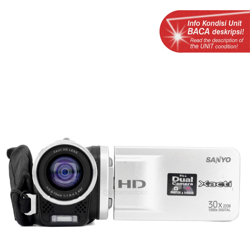 Dual Kamera Video Handycam - SANYO Xacti VPC-TH1 (Perak) HD Resolution 720p 30x Optical Zoom | Foto 