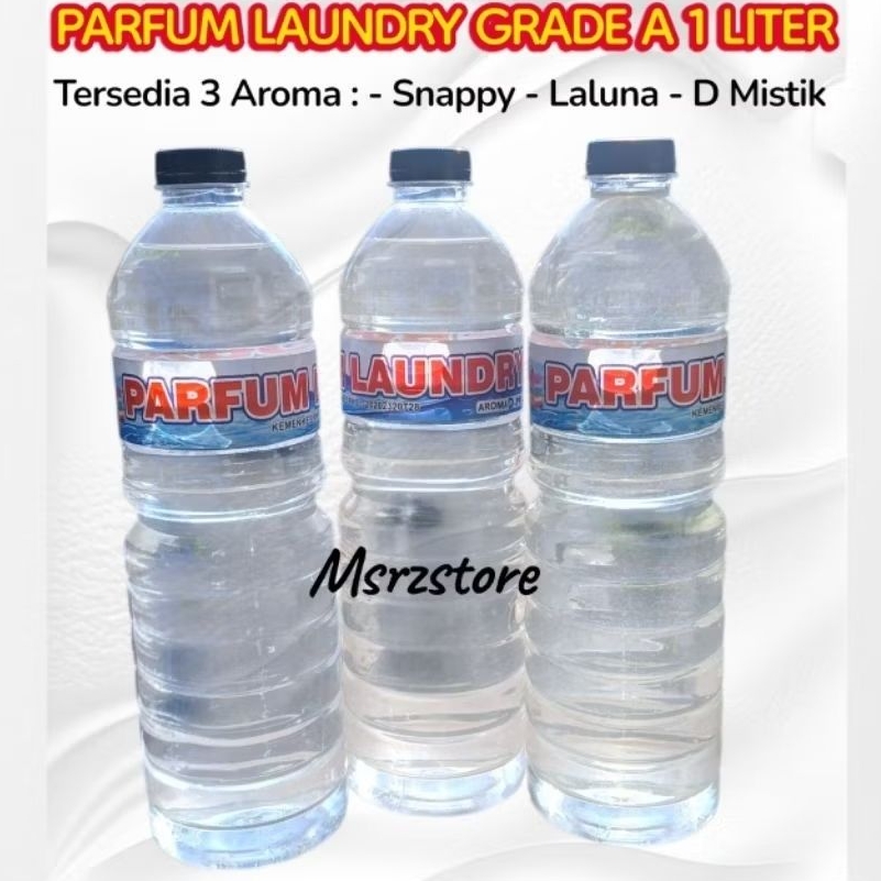 Parfum Pengharum Laundry 1 Liter Botol Wangi Tahan Lama Kualitas Premium Menghilangkan Bau Apek Paka