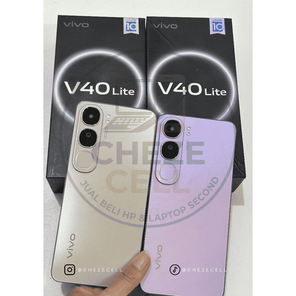 Second Smartphone Vivo V40 Lite 8/256 Garansi 1 Bulan