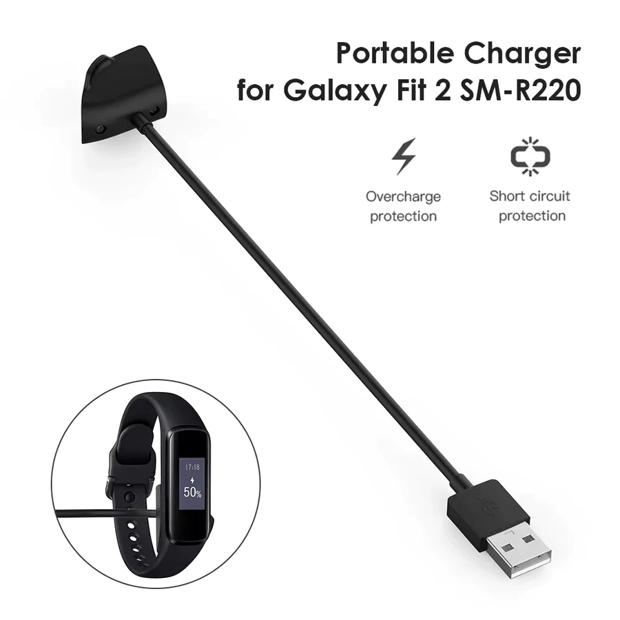 Charger Samsung Galaxy Fit 2 SM-R220 / Charging Kabel USB R 220 Fit2 / Charger Magnetic SmartWatch