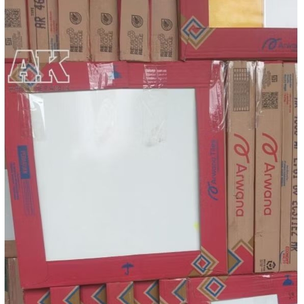 keramik 40x40 Arwana putih polos | glossy