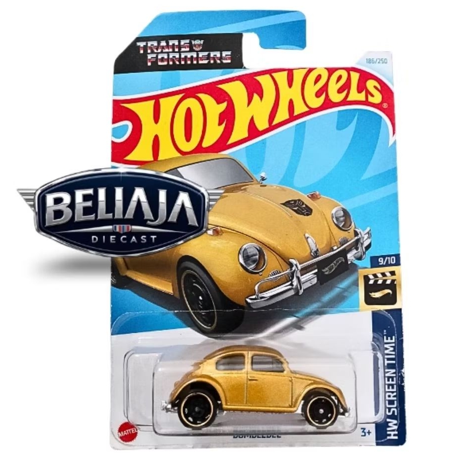 HOT WHEELS VW BEETLE BUMBLEBEE GOLD
