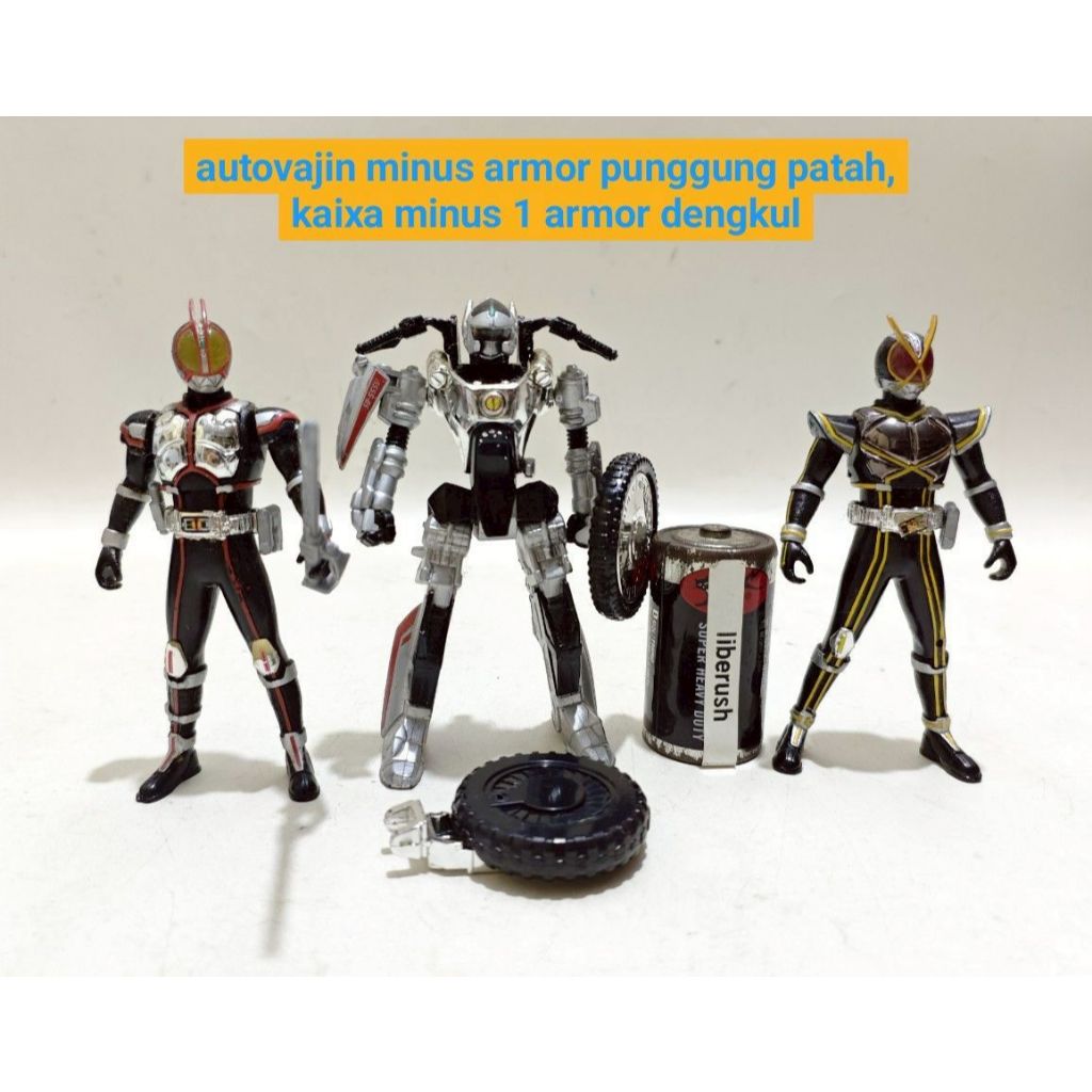 Set Vintage bandai candy toy dx kamen rider faiz auto vajin autovajin kaiza action figure