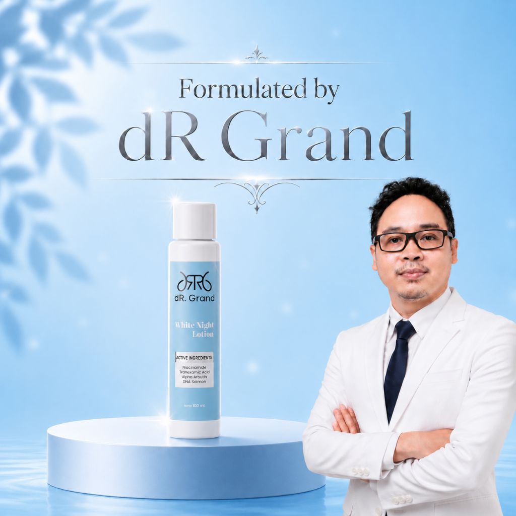 [ BPOM ] Hand Body White Night Lotion by dR. Grand | Brightening | DNA Salmon