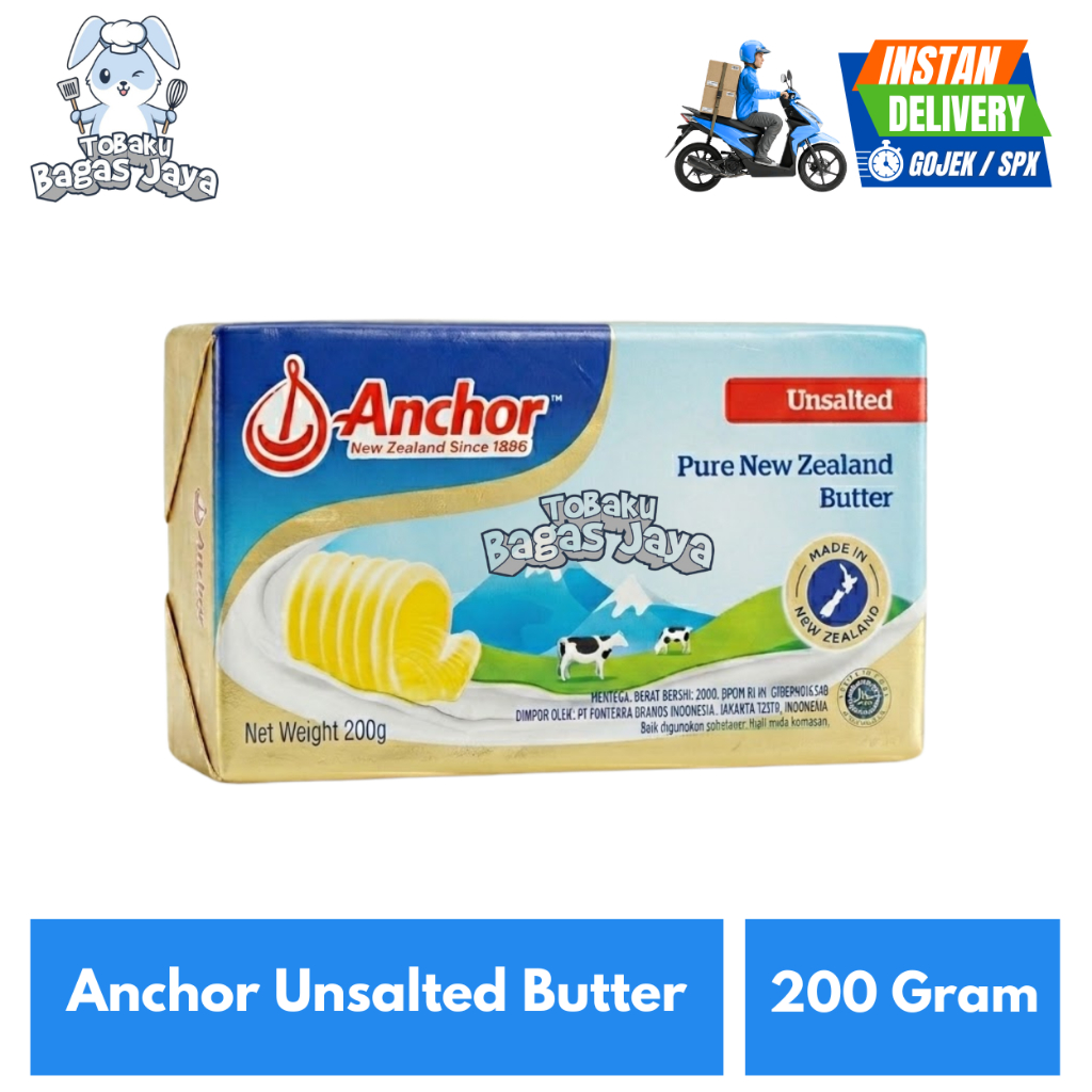 Anchor Unsalted Butter 200 Gram