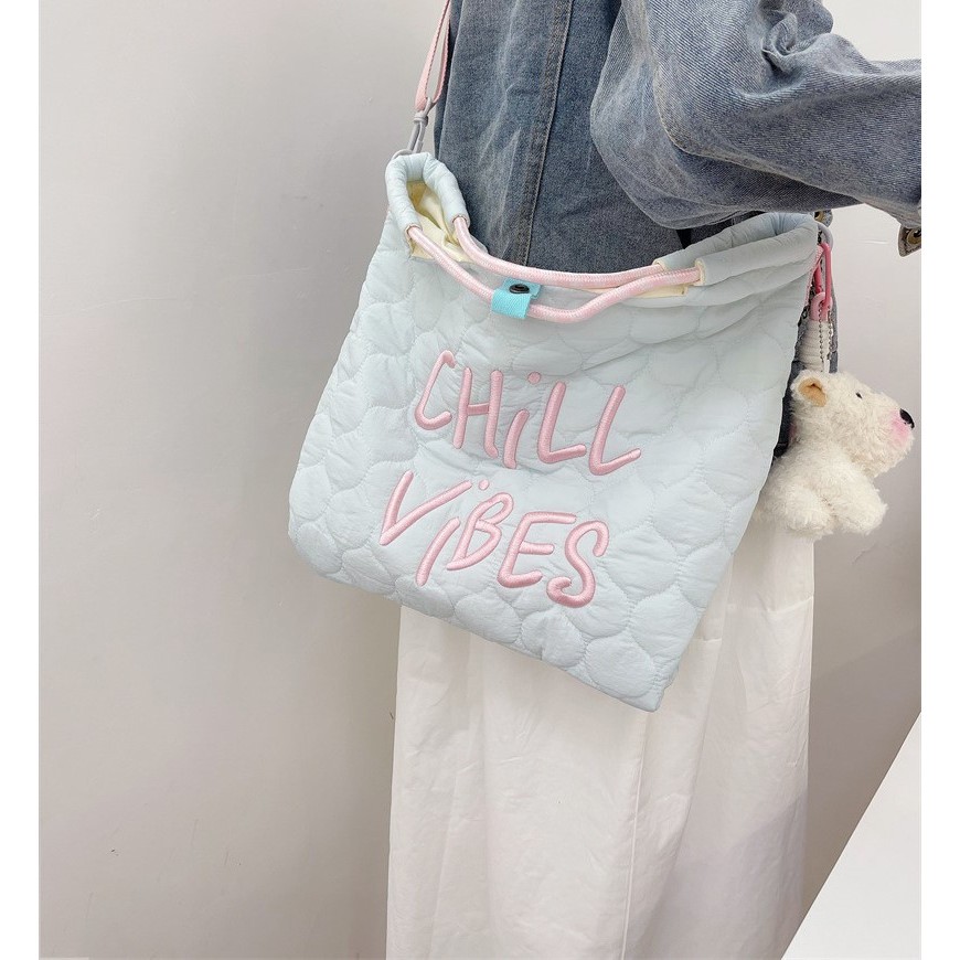 Ube Shop | TJ07 ToteBag Wanita Chill Vibes