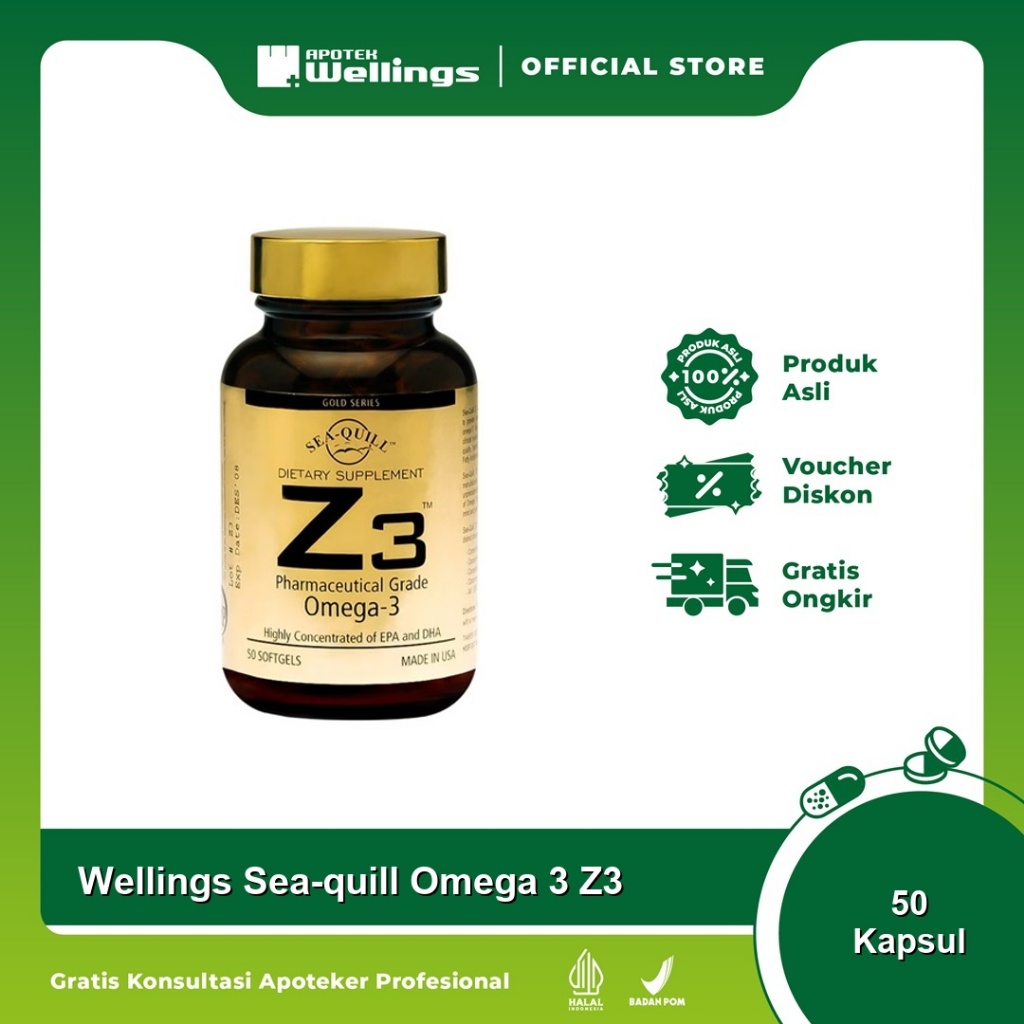 Wellings Sea Quill / Sea-quill Omega 3 Z3 50 Kapsul