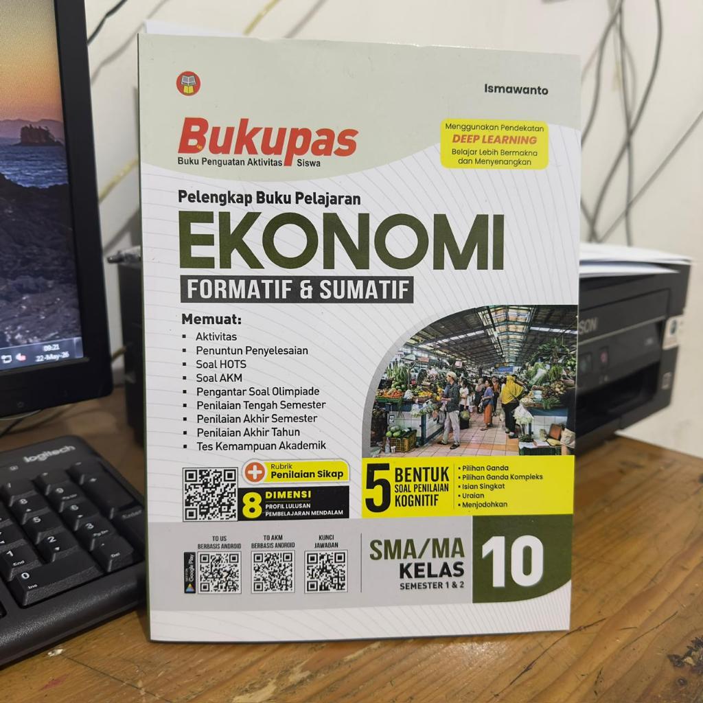 BUKU LATIHAN SOAL EKONOMI SMA - BUKUPAS EKONOMI SMA/MA KELAS 10 PEMBELAJARAN MENDALAM (PM) - YRAMA W