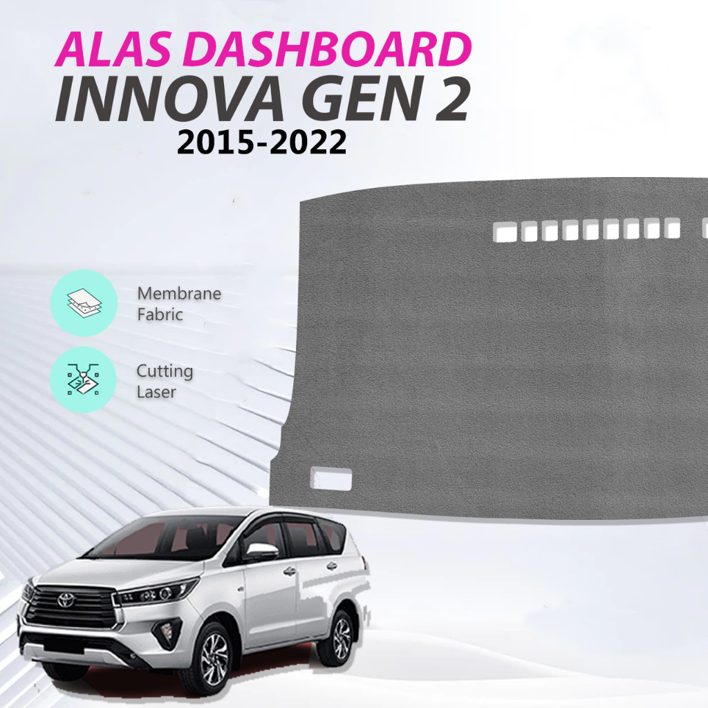ALAS BULU DASHBOARD MOBIL ALL NEW INNOVA - COVER KARPET PELINDUNG DASBOR TOYOTA REBORN 2015 - 2024